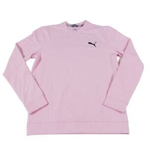 PUMA Golf Performance Pink Sweatshirt Pull Over Mens Medium